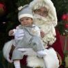 Grayson and Santa, Christmas 2000