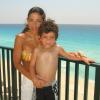 Gray and Mommy, Cancun, May 2005